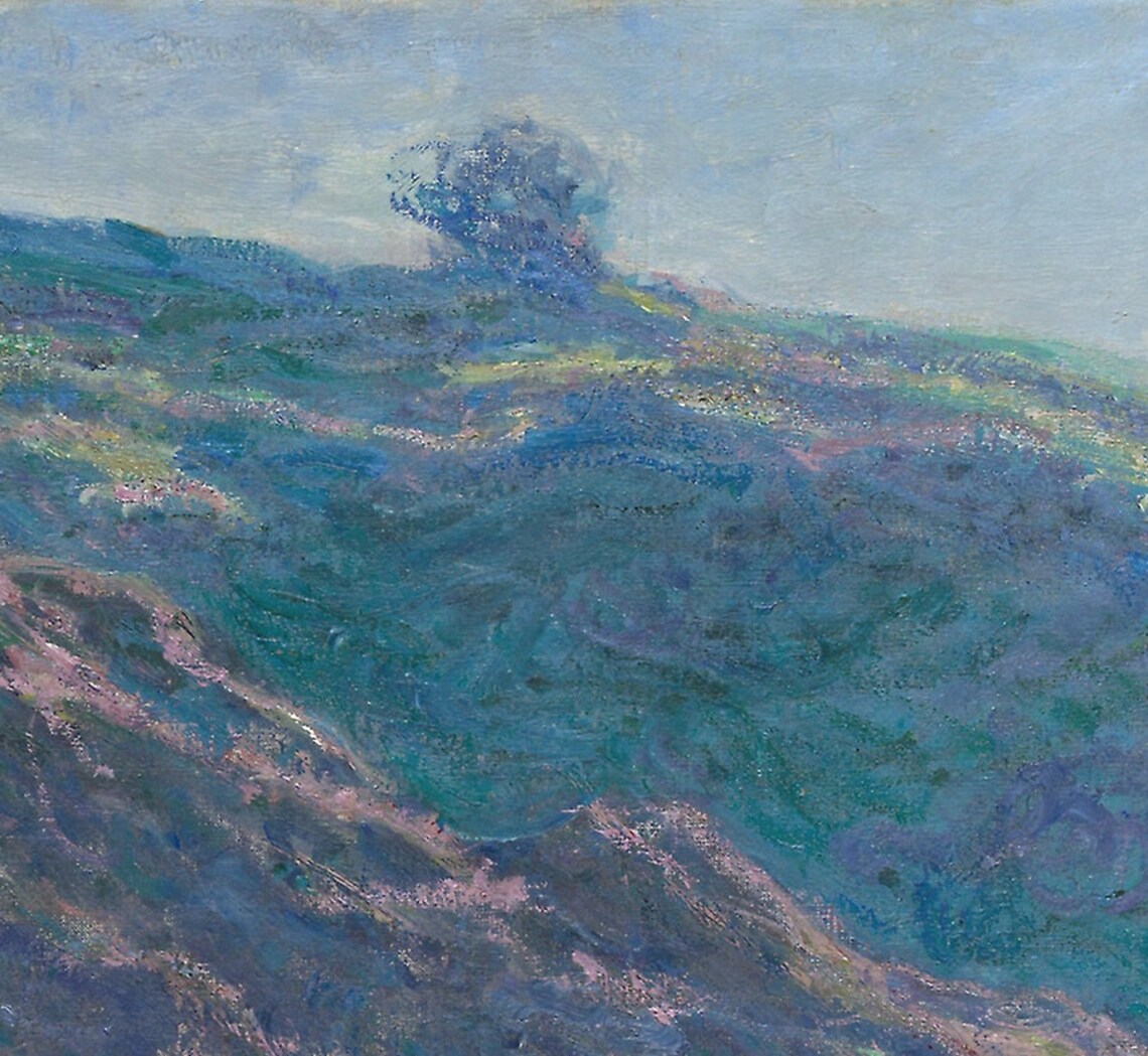 Claude Monet River Valley with Rushing Stream Impressionist Landscape Poster - Image 2