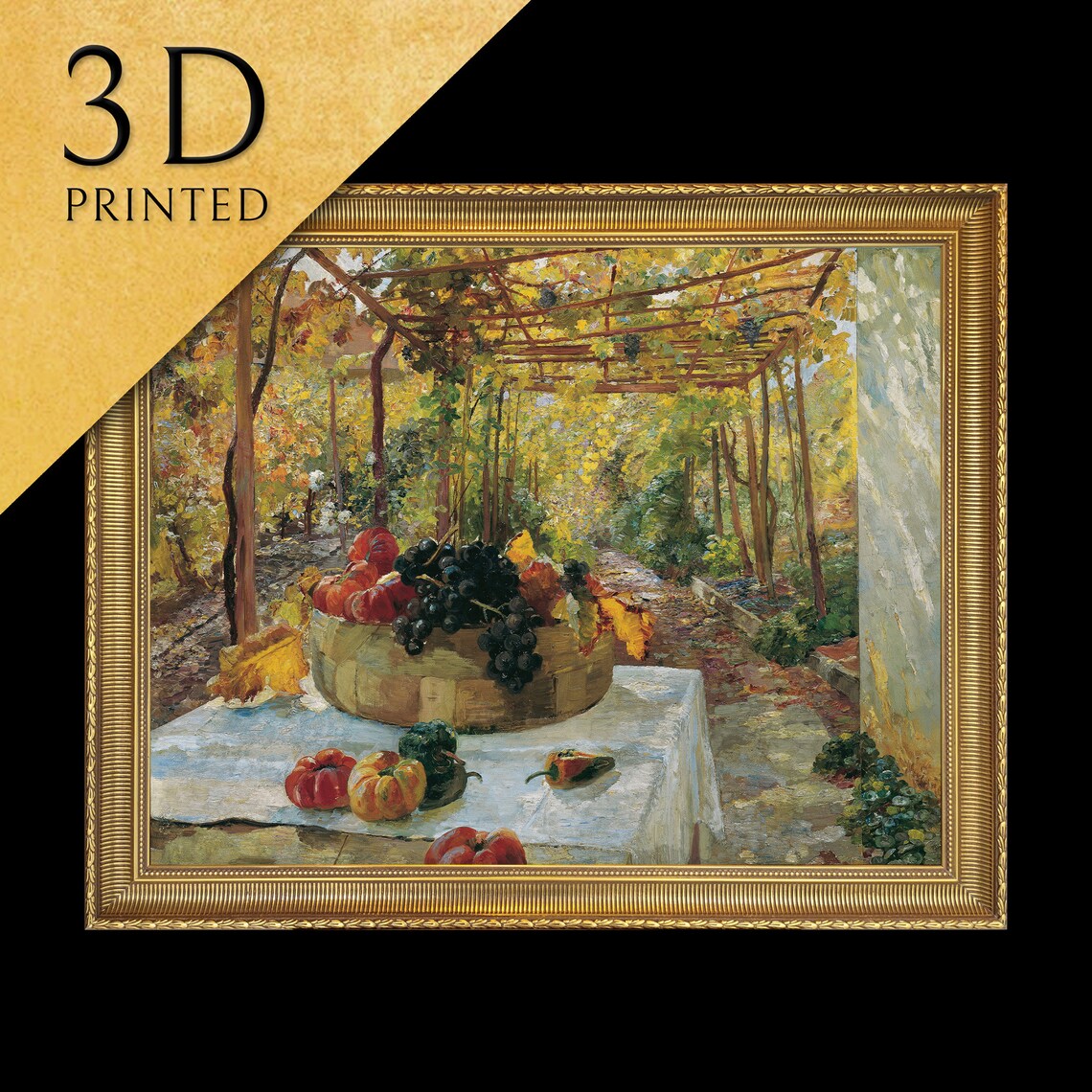 In Der Pergola by Marie Egner, Oil Painting Print