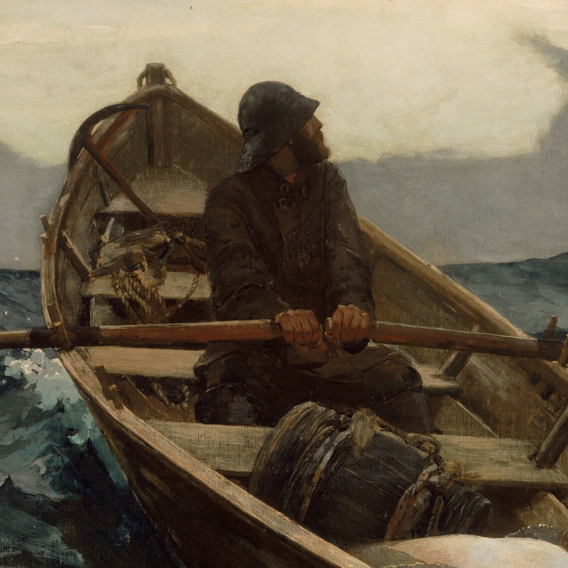 The Fog Warning by Winslow Homer, Oil-Painting Print - Image 3