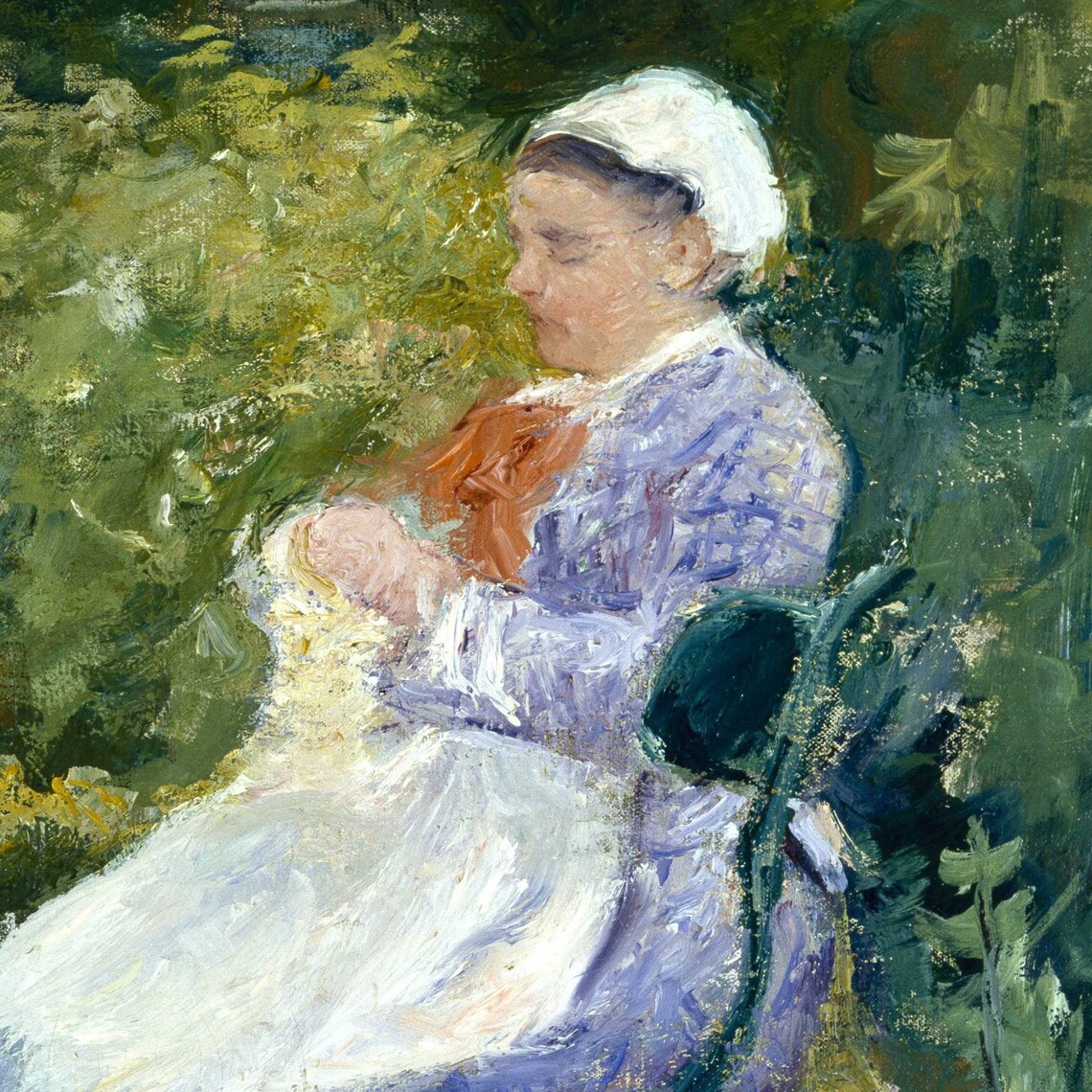 Mary Cassatt Children in a Flower Garden with a Baby Carriage Poster - Image 3