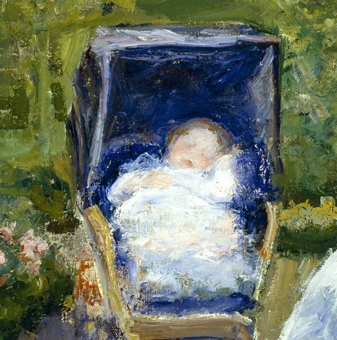 Mary Cassatt Nursemaid With Baby Carriage in a Garden Art Poster - Image 3
