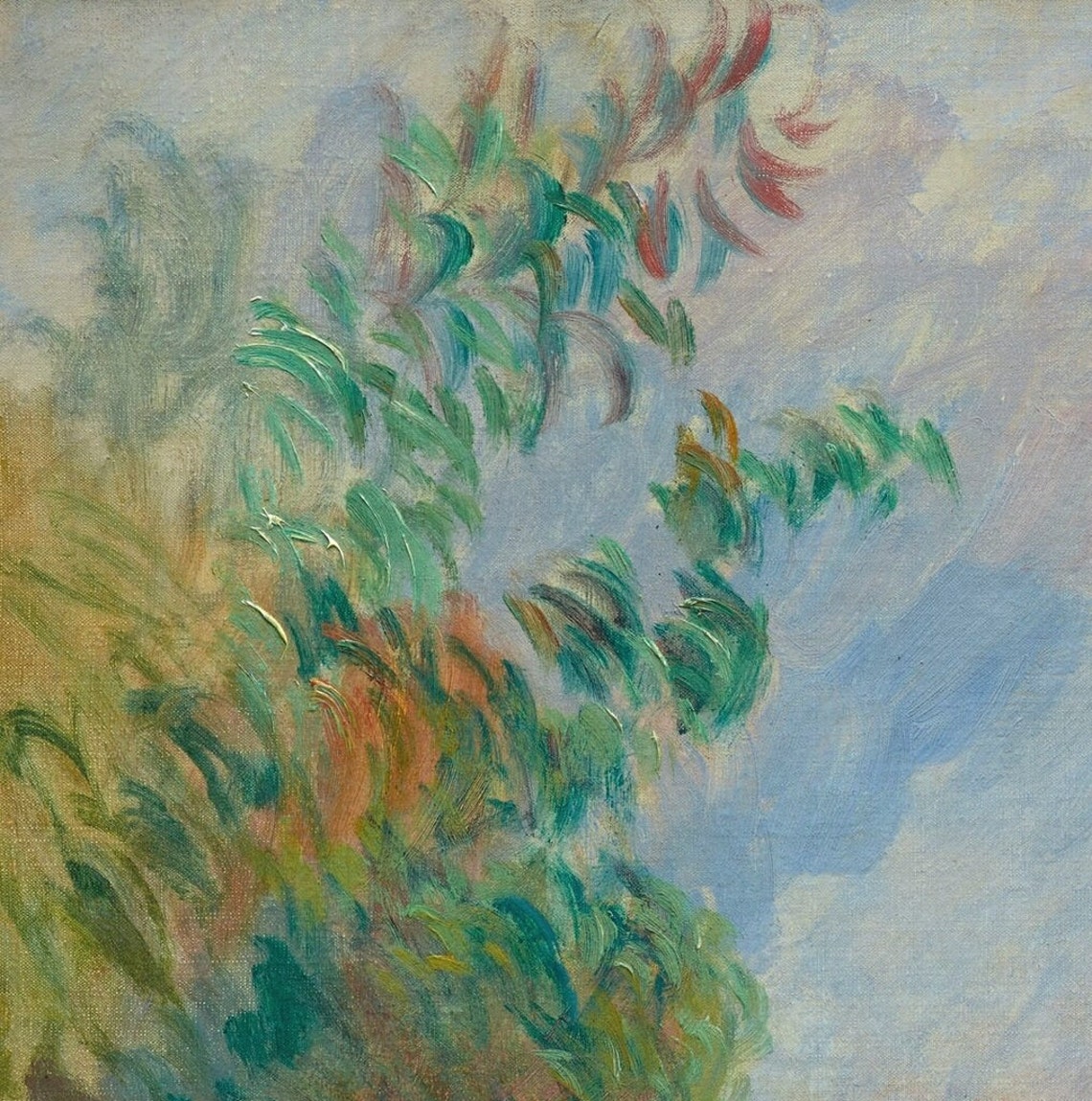 Renoir Tranquil River Landscape with Trees Under a Soft Sky Poster - Image 3