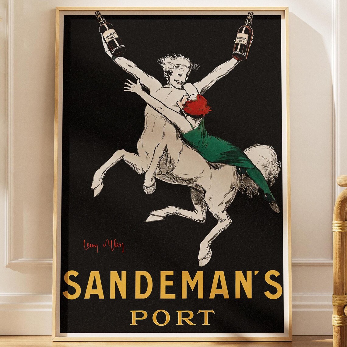 Sandemans Port Vintage Portuguese Advertising Poster Centaur Classic