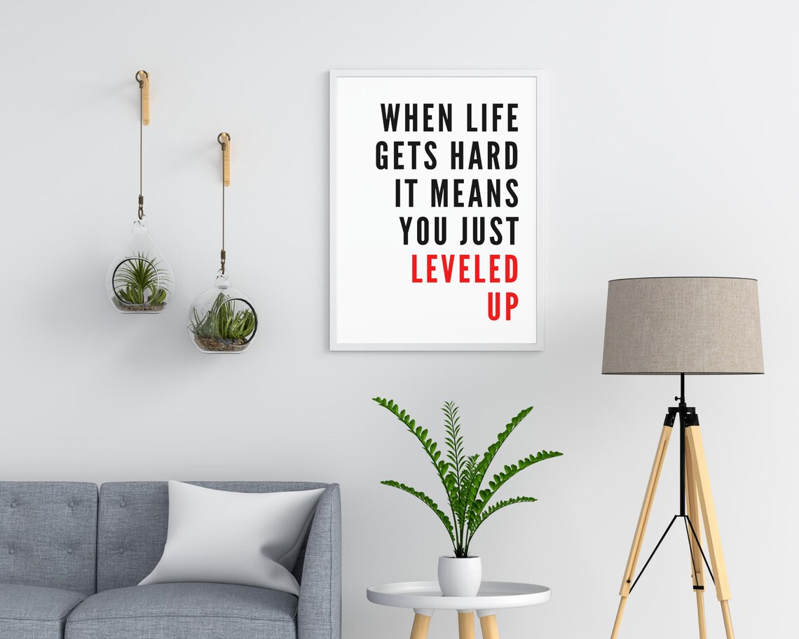 When Life Gets Hard Quote Art Print, Kids Affirmation - Image 2
