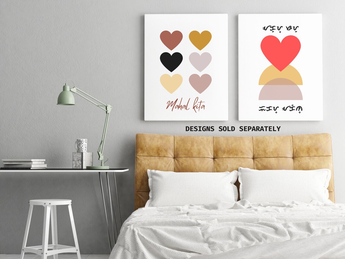 Mahal Kita Filipino Love Quote, Valentine's Day Art Print - Image 2