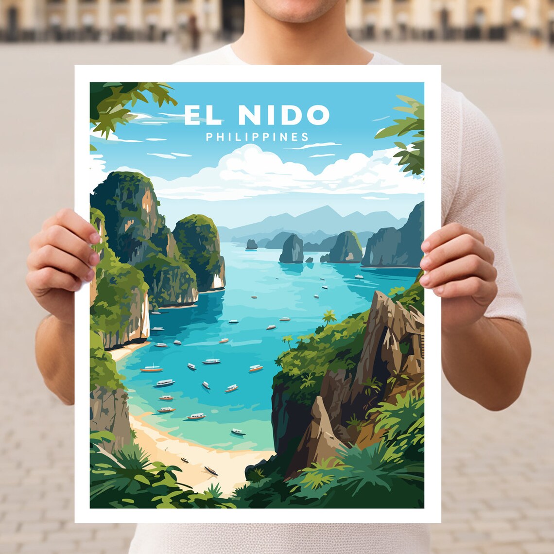 El Nido Palawan Philippines Travel Poster