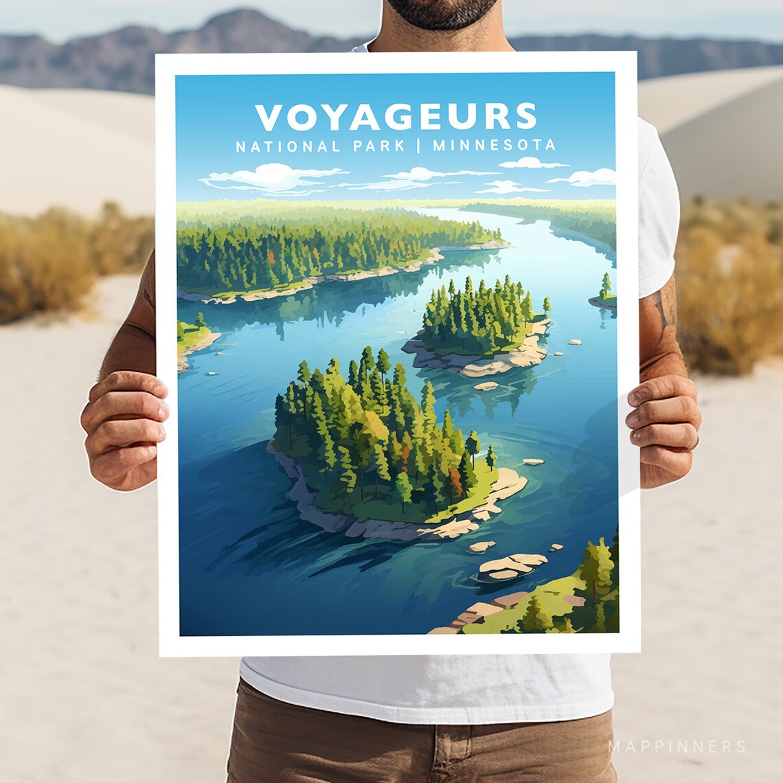Voyageurs National Park Minnesota Travel Poster
