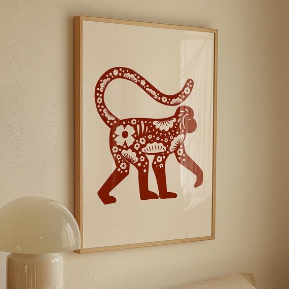 Year Of The Monkey, Chinese Zodiac Art Print