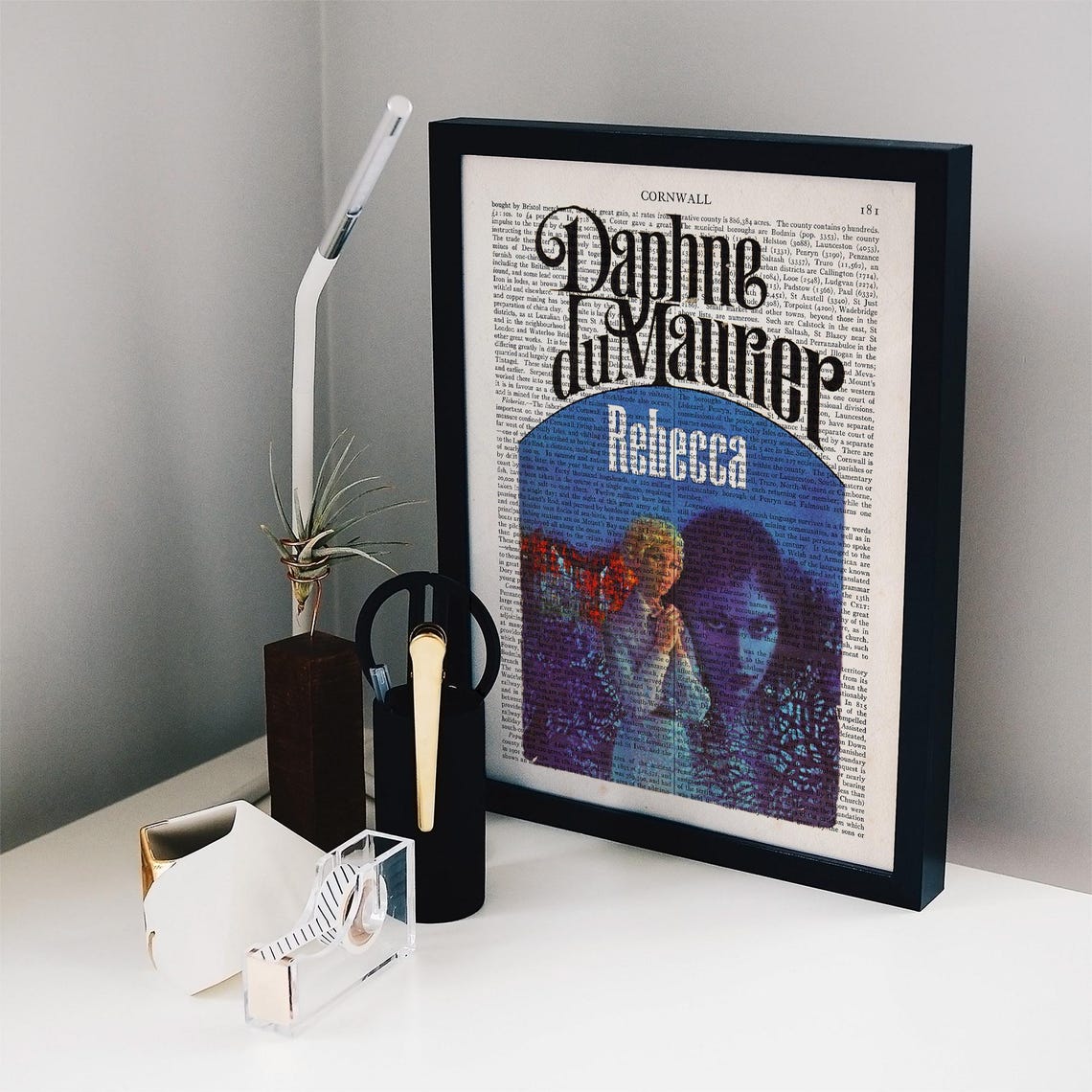 Daphne du Maurier Rebecca Gothic Dictionary Page Literary Art Poster - Image 2