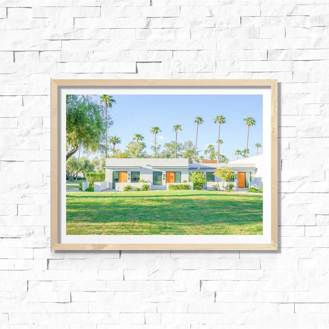 Arizona Palm Tree Color Photography Wall Art Print