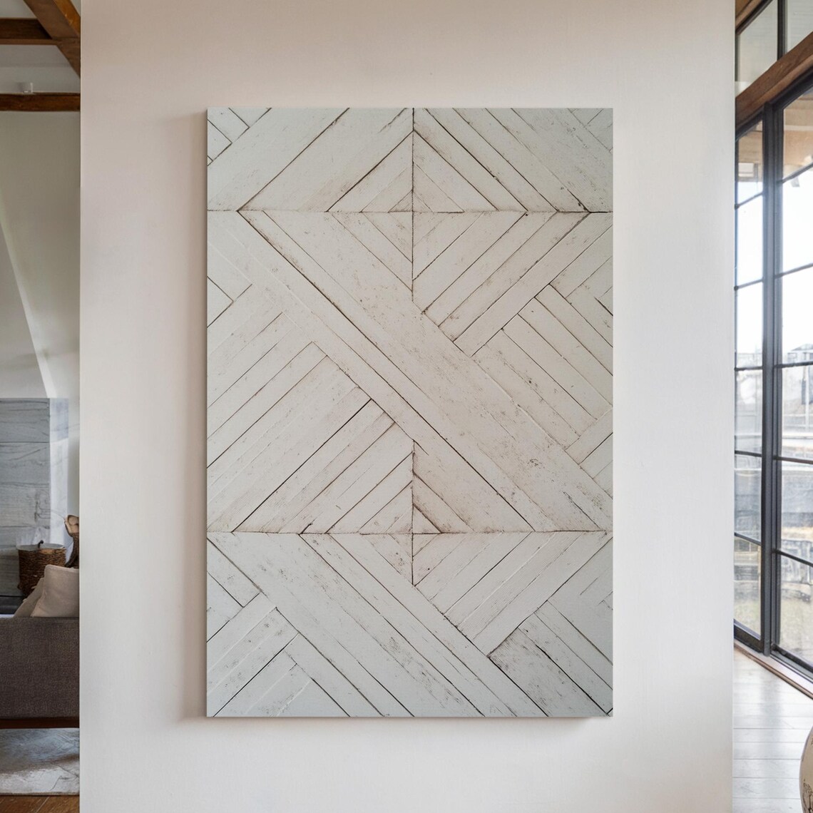 Geometric Pattern Design, Rustic Farmhouse Decor - Image 7