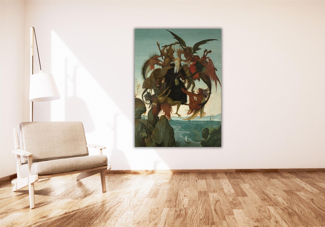 Michelangelo Torment of Saint Anthony Demons Old Master Painting Poster