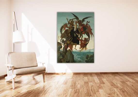 Michelangelo Torment of Saint Anthony Demons Old Master Painting Poster