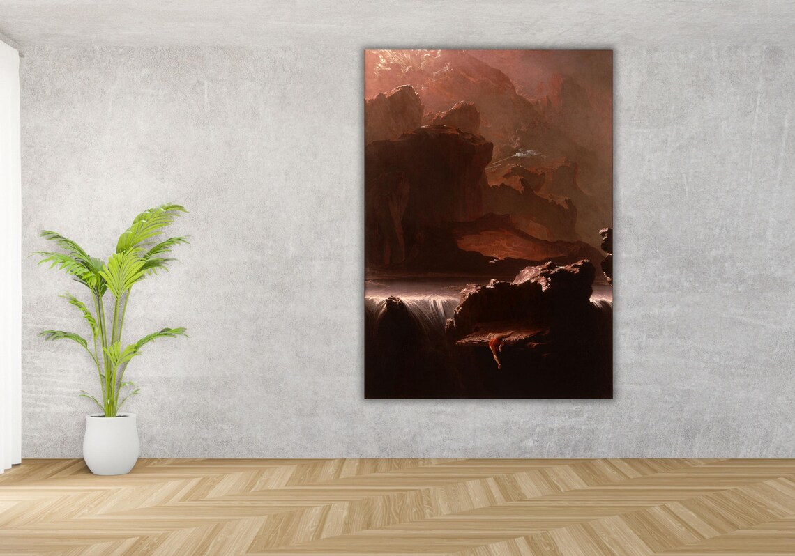 John Martin Sadak Searching Waters of Oblivion Epic Art Poster - Image 2