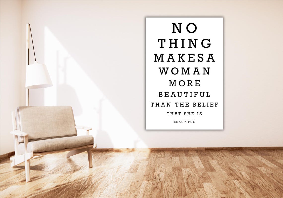 Eye Chart As You Wish Beautiful Wall Art Print Beautiful Definiton Quote Poster Art Print Custom Funny Eye Chart Print - Image 3