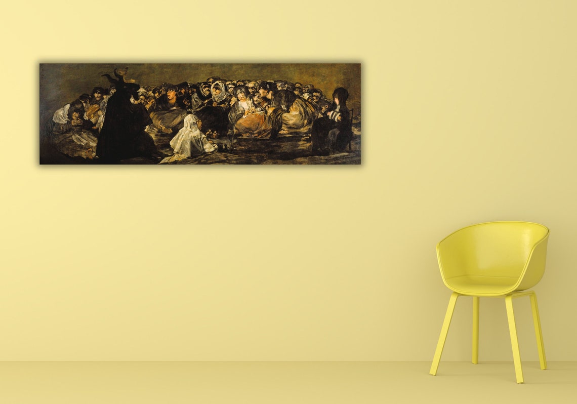 Goya Witches Sabbath Dark Gathering Black Paintings Art Poster - Image 3
