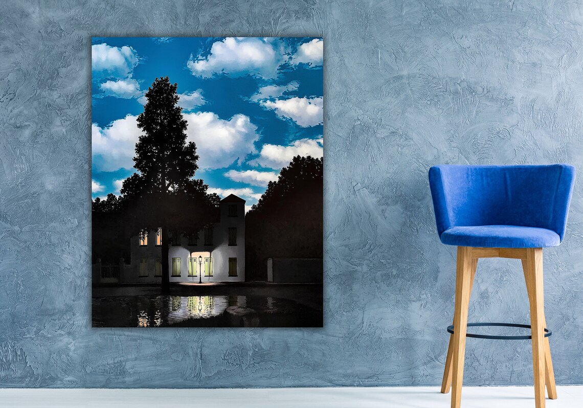 Rene Magritte The Empire of Light Day Sky Night Street Surreal Poster - Image 3