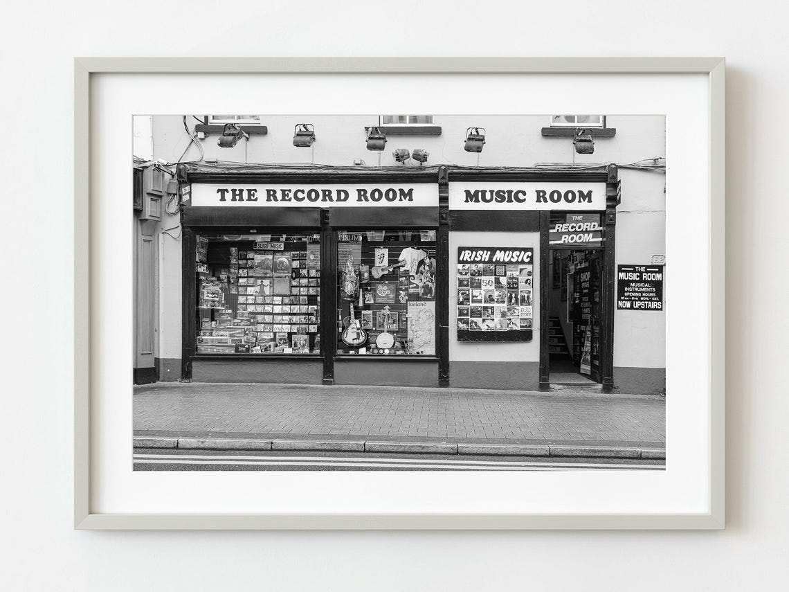 Local Shops Sligo Ireland Travel Poster