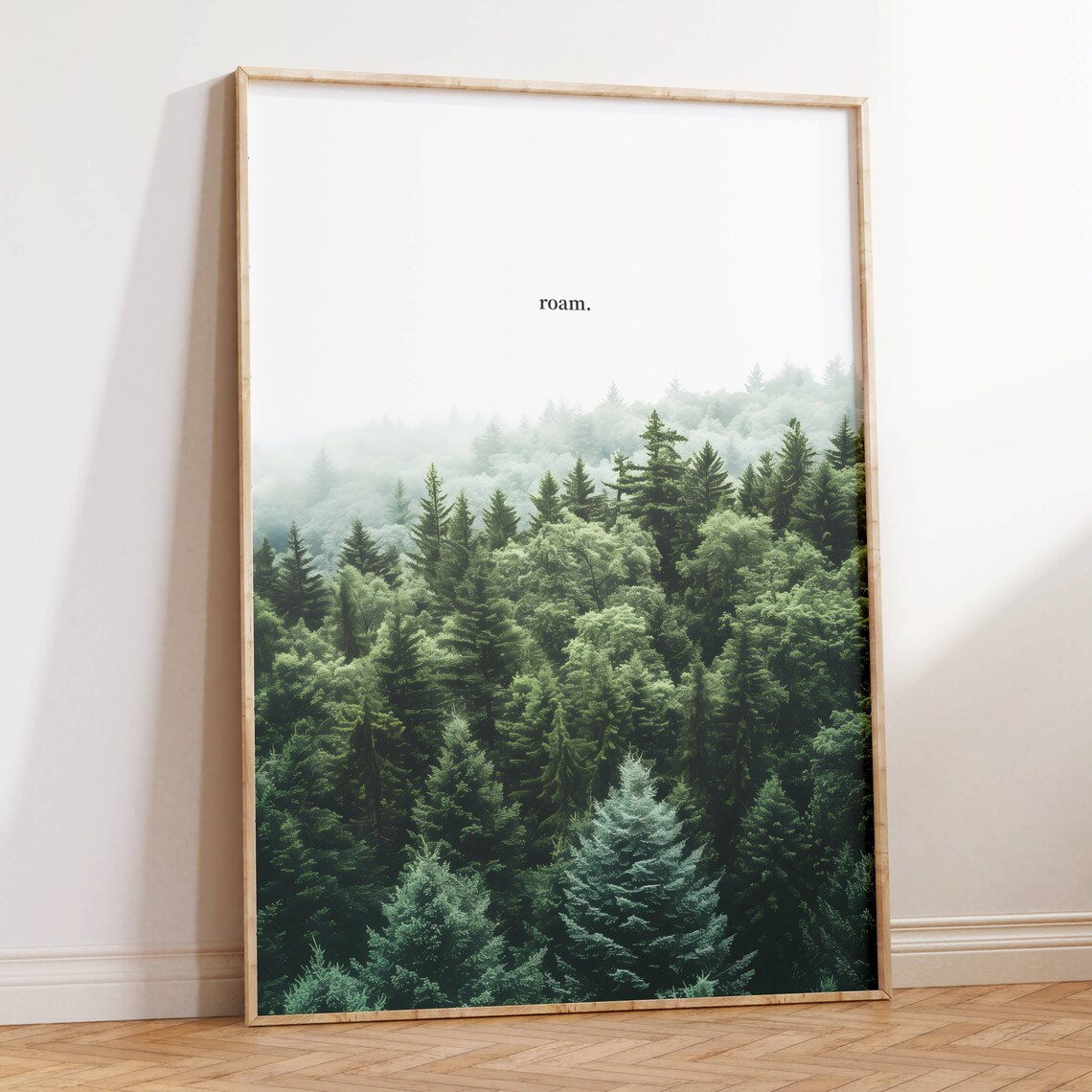 Forest Wanderlust Travel Poster, Minimalist Nature Scene - Image 3