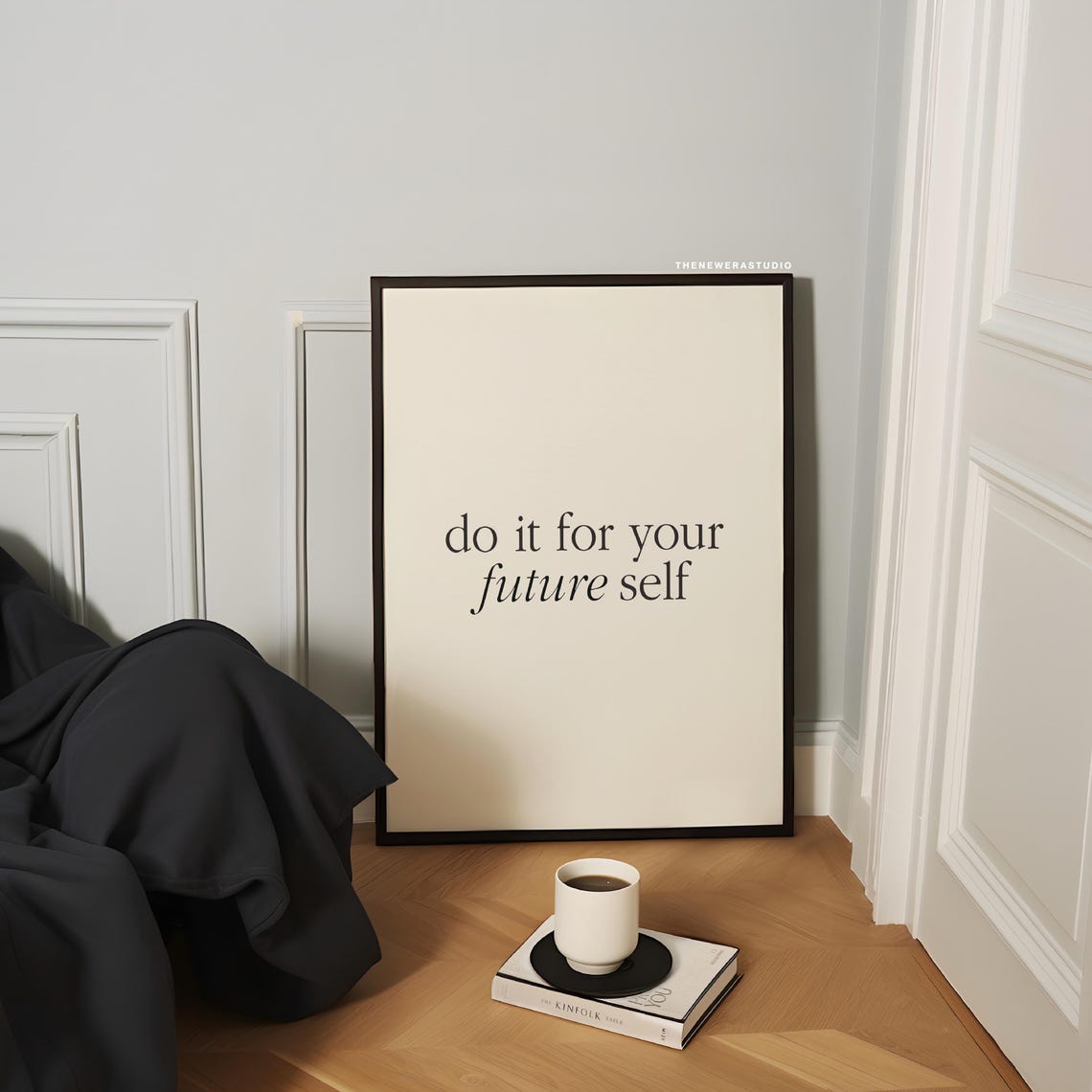 Do It for Your Future Self Minimalist Motivational Quote Poster