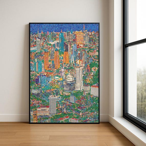 High Resolution Landmark Oil Painting