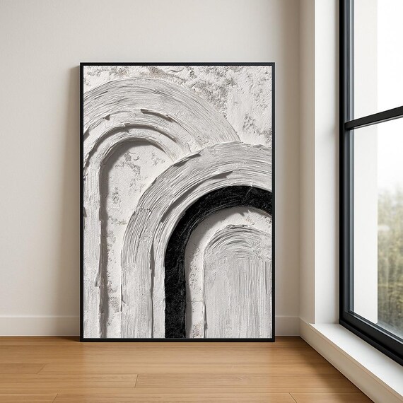 High Resolution Arch Abstract Oil Painting