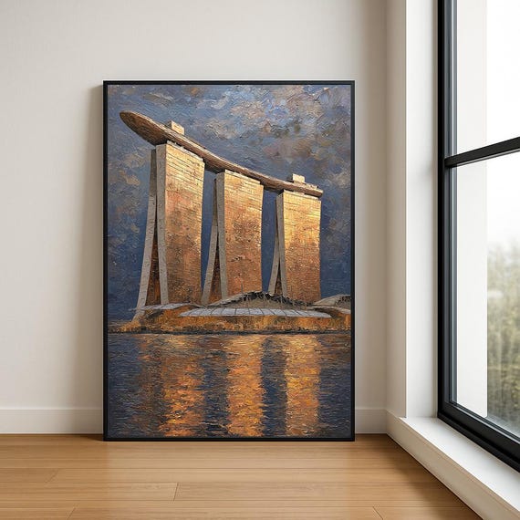 High Resolution Landmark Oil Painting