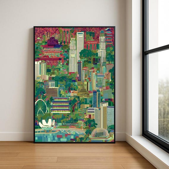 High Resolution Landmark Oil Painting