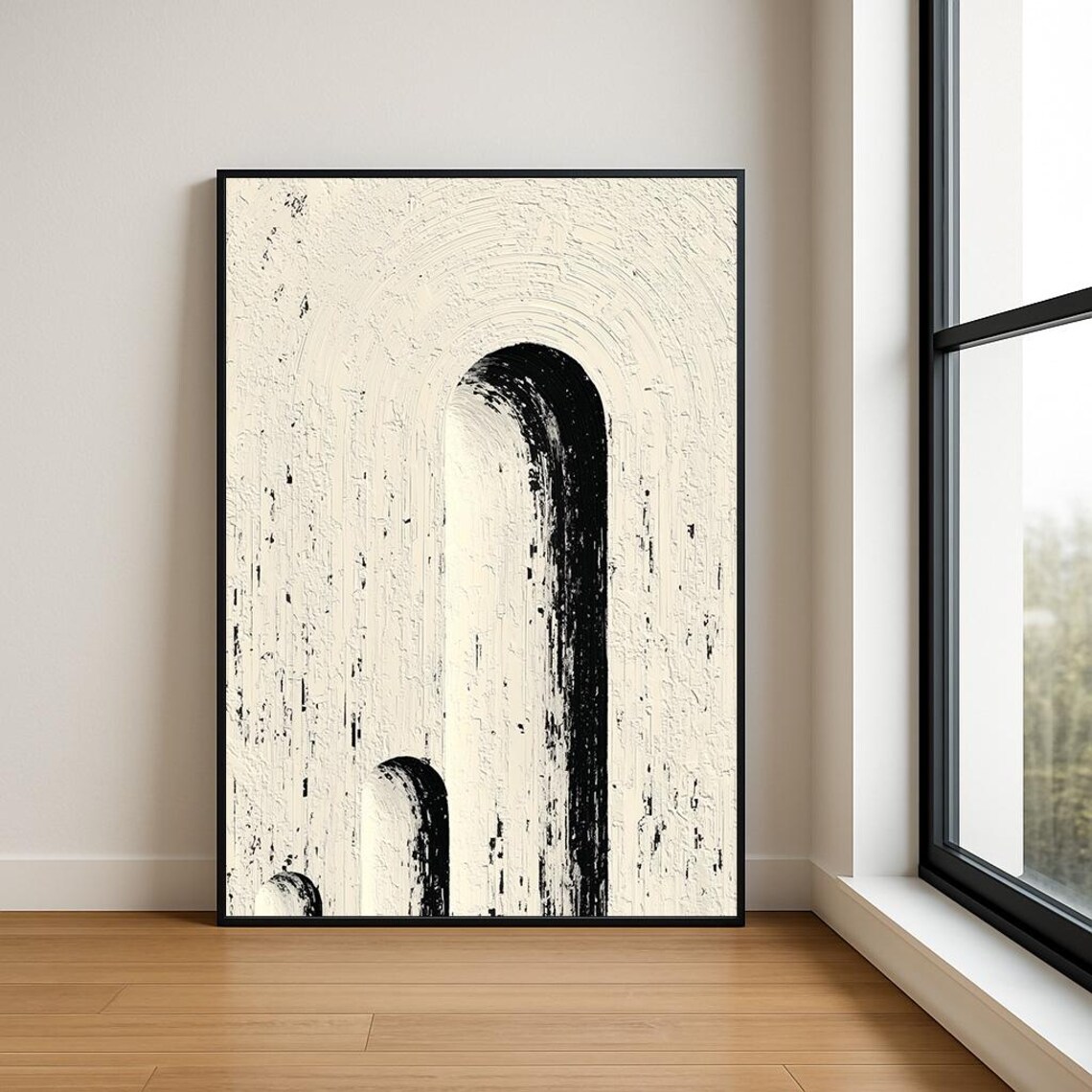 High Resolution Arch Abstract Oil Painting