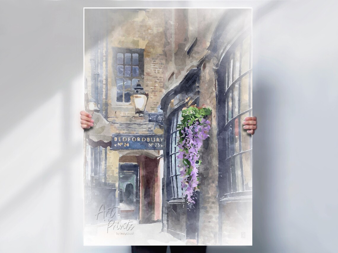 Covent Garden Print London Art Watercolour Style Or Print Option