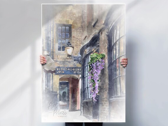 Covent Garden Print London Art Watercolour Style Or Print Option