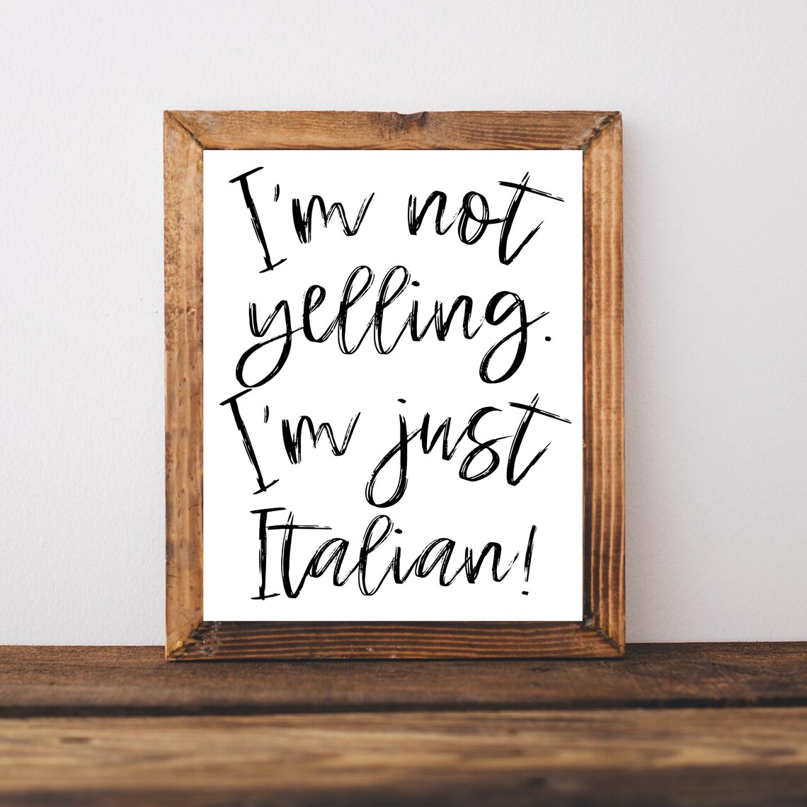 Italian Kitchen Sign, Funny Gift for Mom