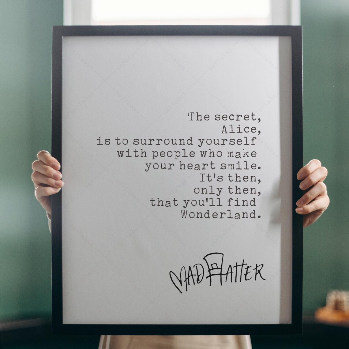 Alice In Wonderland Quote, Reading Nook Art Print - Image 3
