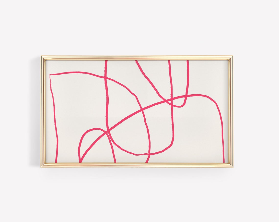 Mid Century Modern Abstract Line Art