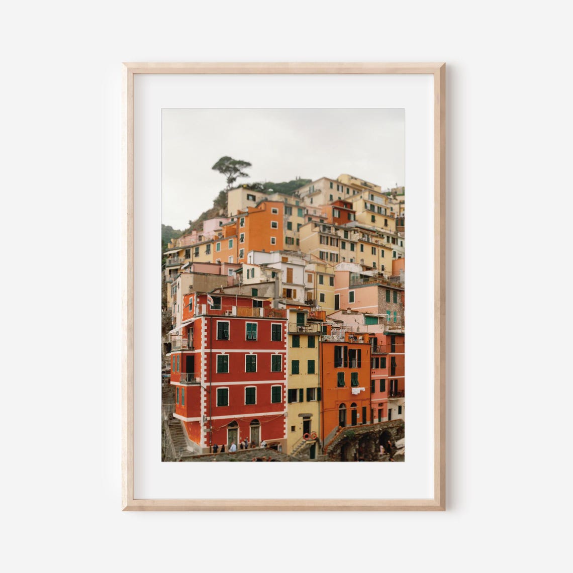 Cinque Terre Colorful Cliffside Houses Italian Coastline Poster