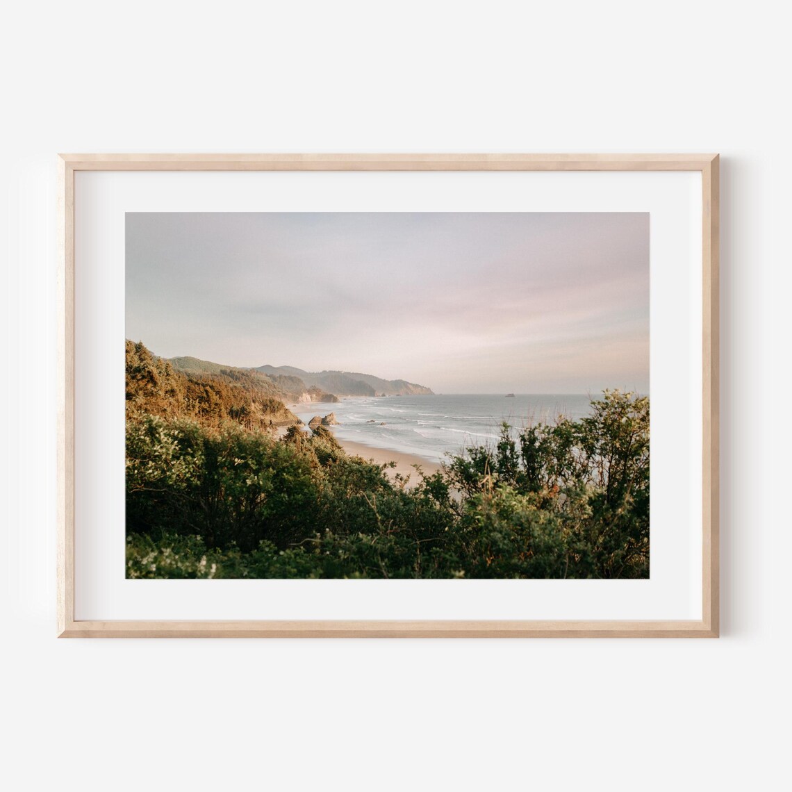Oregon Coast Sunset, Haystack Rock Travel Poster