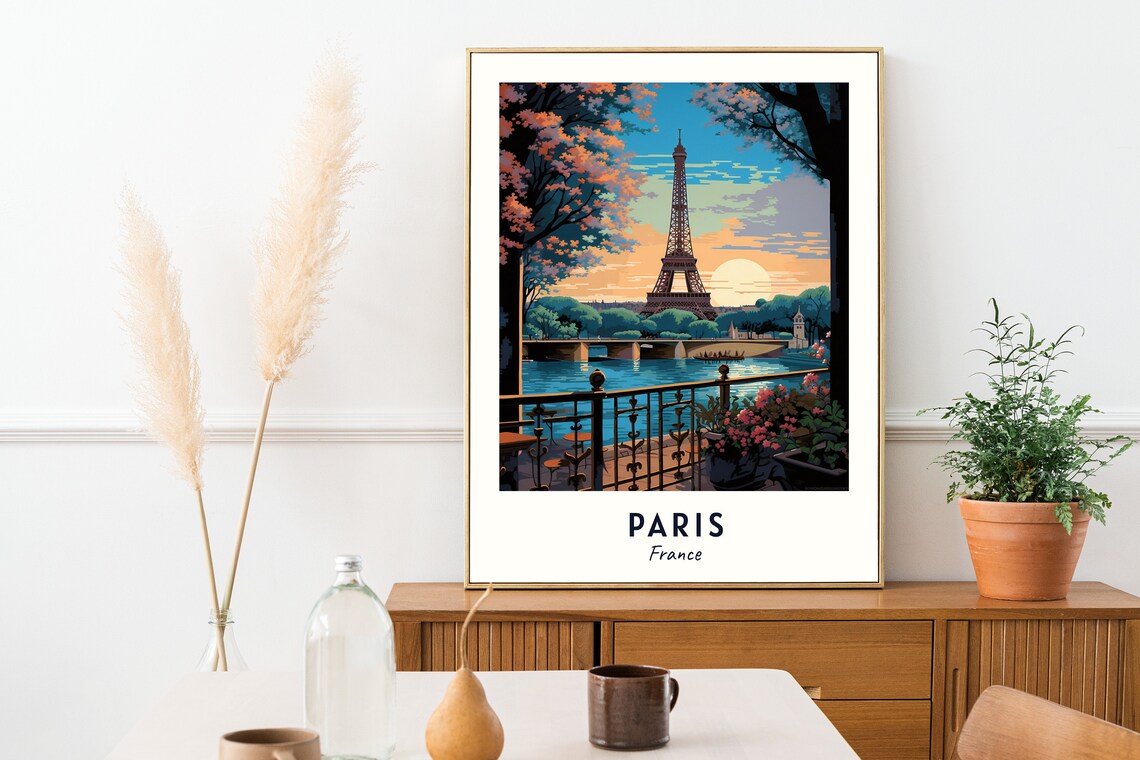 Paris Travel Print, France City Art Poster - Image 2