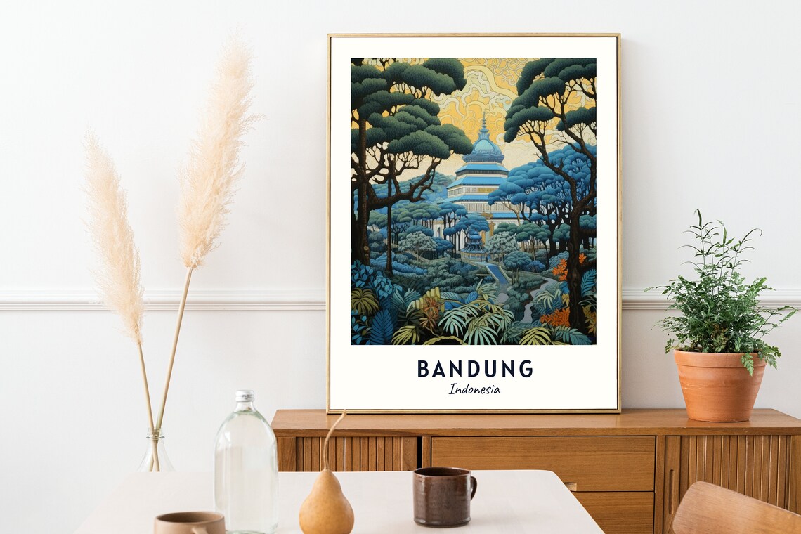 Gedung Sate Travel Poster, Bandung Indonesia - Image 2