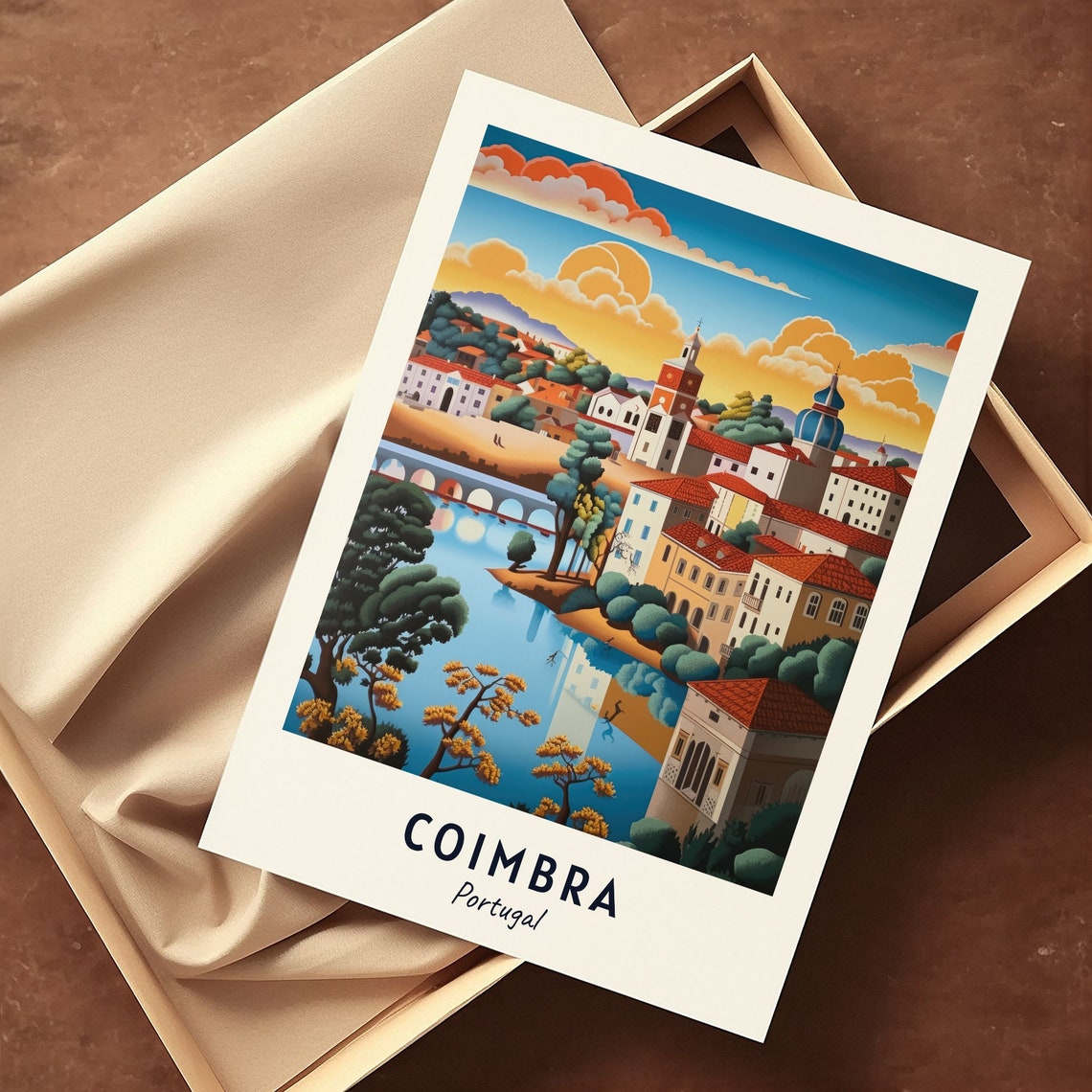 University Of Coimbra Travel Print Wall Art Coimbra Portugal City Print University Of Coimbra Travel Gift University Of Coimbra Poster - Image 3