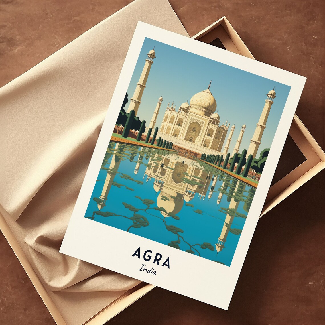 Agra Travel Poster, Agra India City Print - Image 3