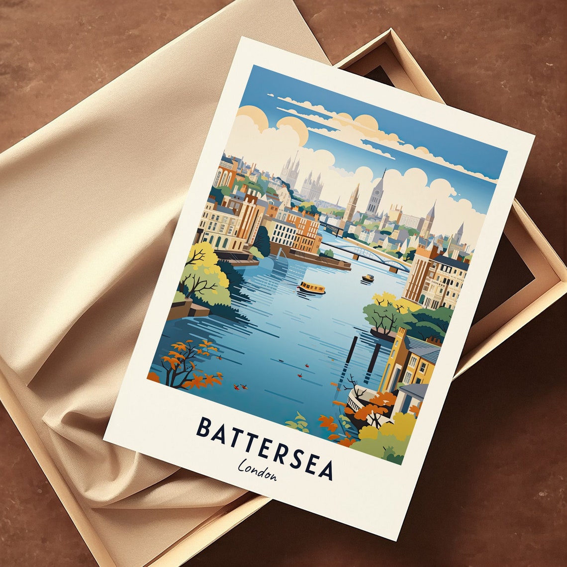 Battersea London Travel Print Wall Art Battersea London City Print Battersea London Travel Gift Battersea London Poster Travel Gift - Image 3
