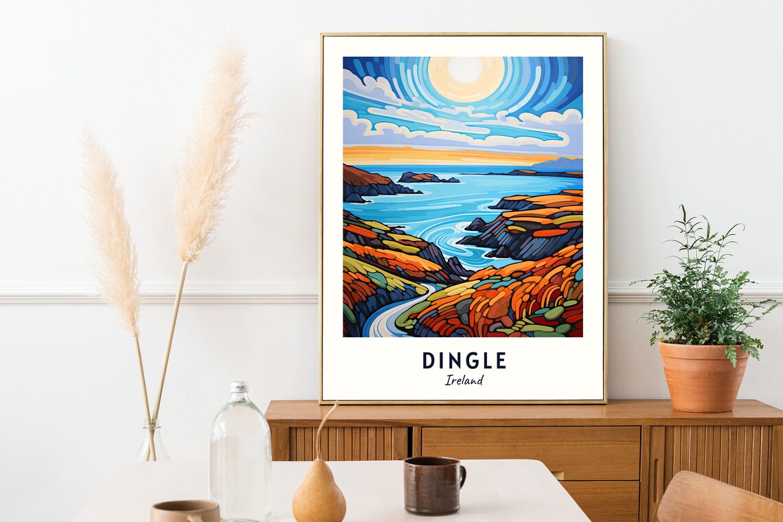 Dingle Ireland Travel Poster, City Print - Image 2