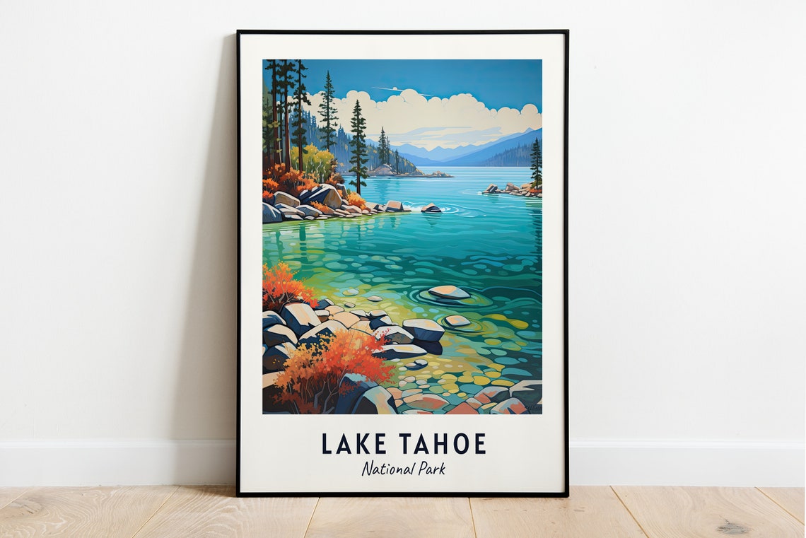 Lake Tahoe National Park Travel Poster