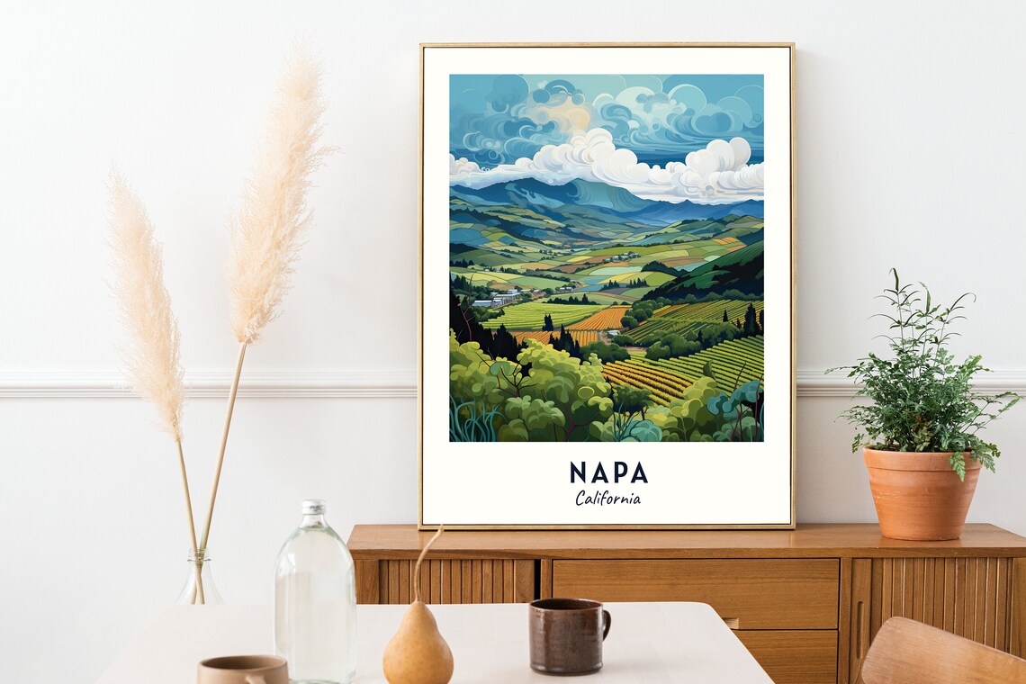 Napa Travel Poster, California City Travel Print - Image 2