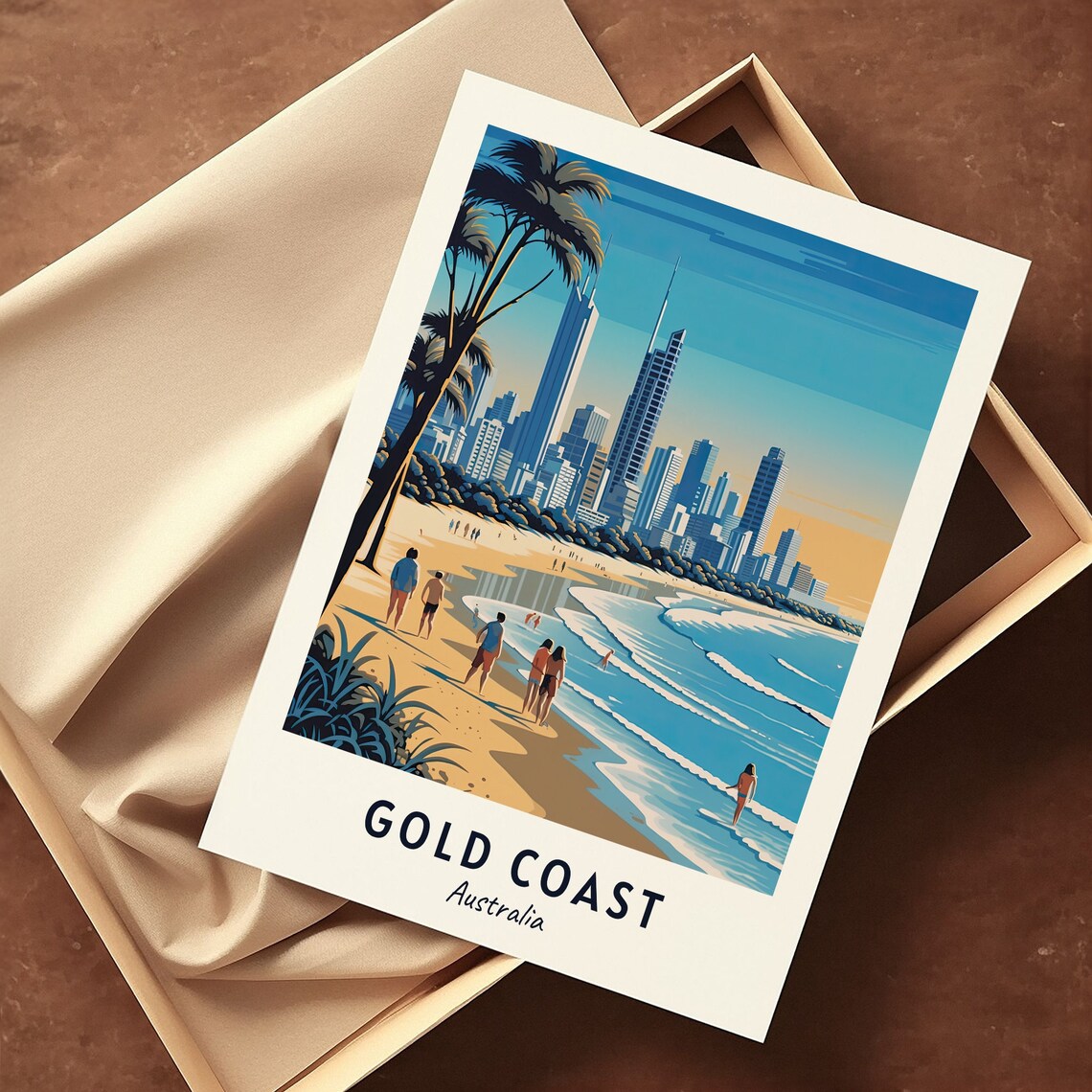 Gold Coast Australia Travel Poster, City Print - Image 3