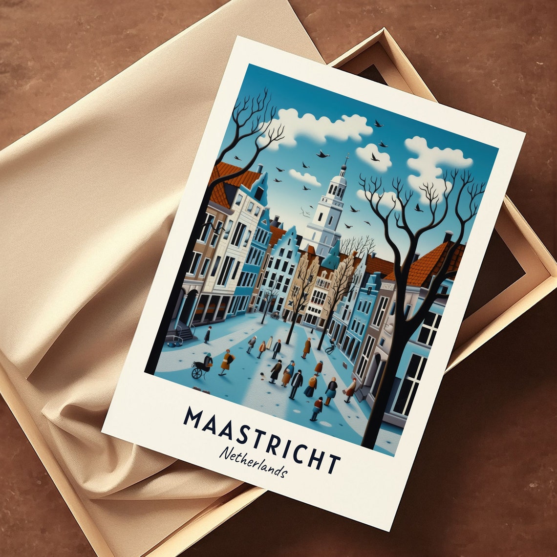 Vrijthof Square Travel Print Wall Art Maastricht Netherlands City Print Vrijthof Square Travel Gift Vrijthof Square Poster Travel Gift - Image 3