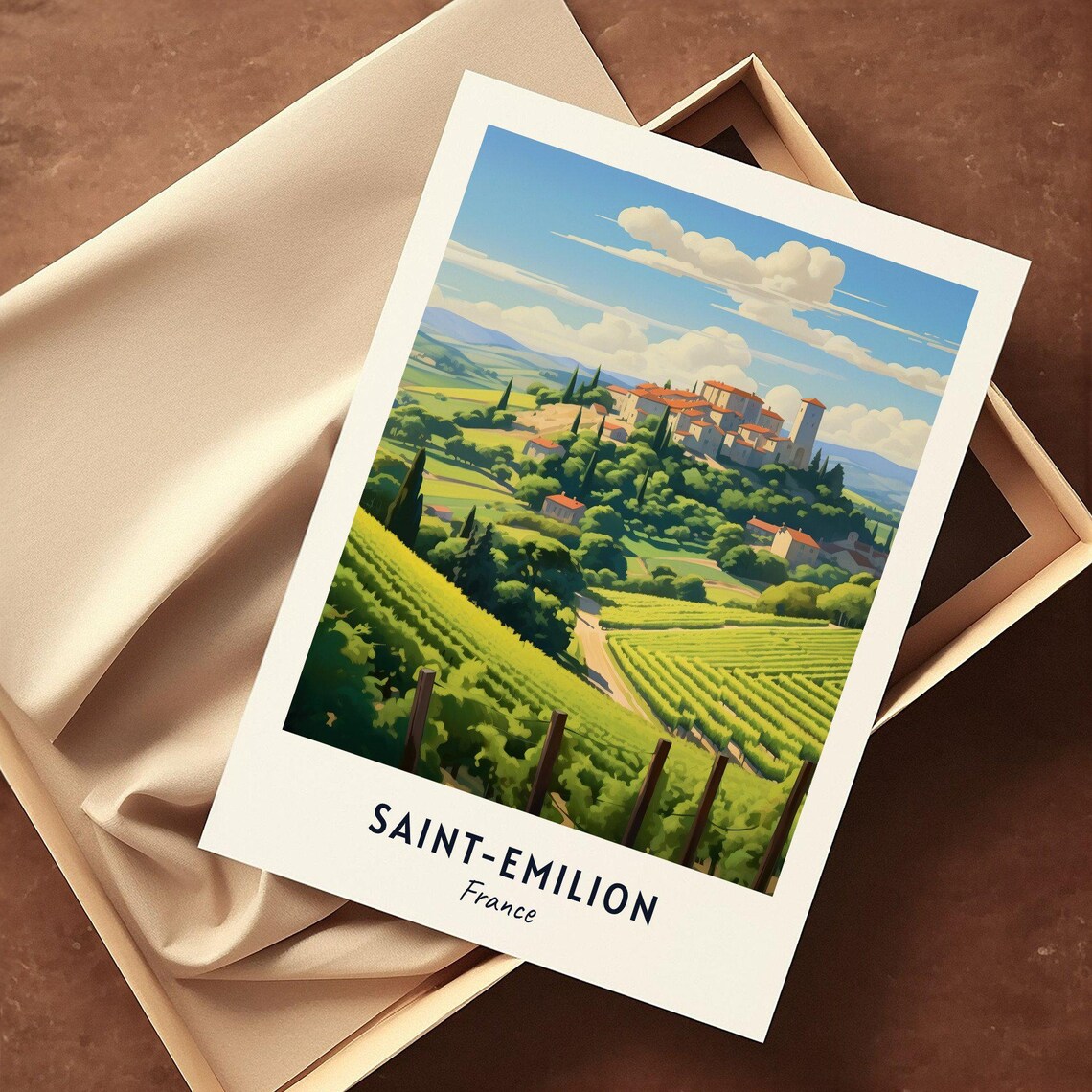 Saint Emilion Travel Poster, France City Wall Art - Image 3