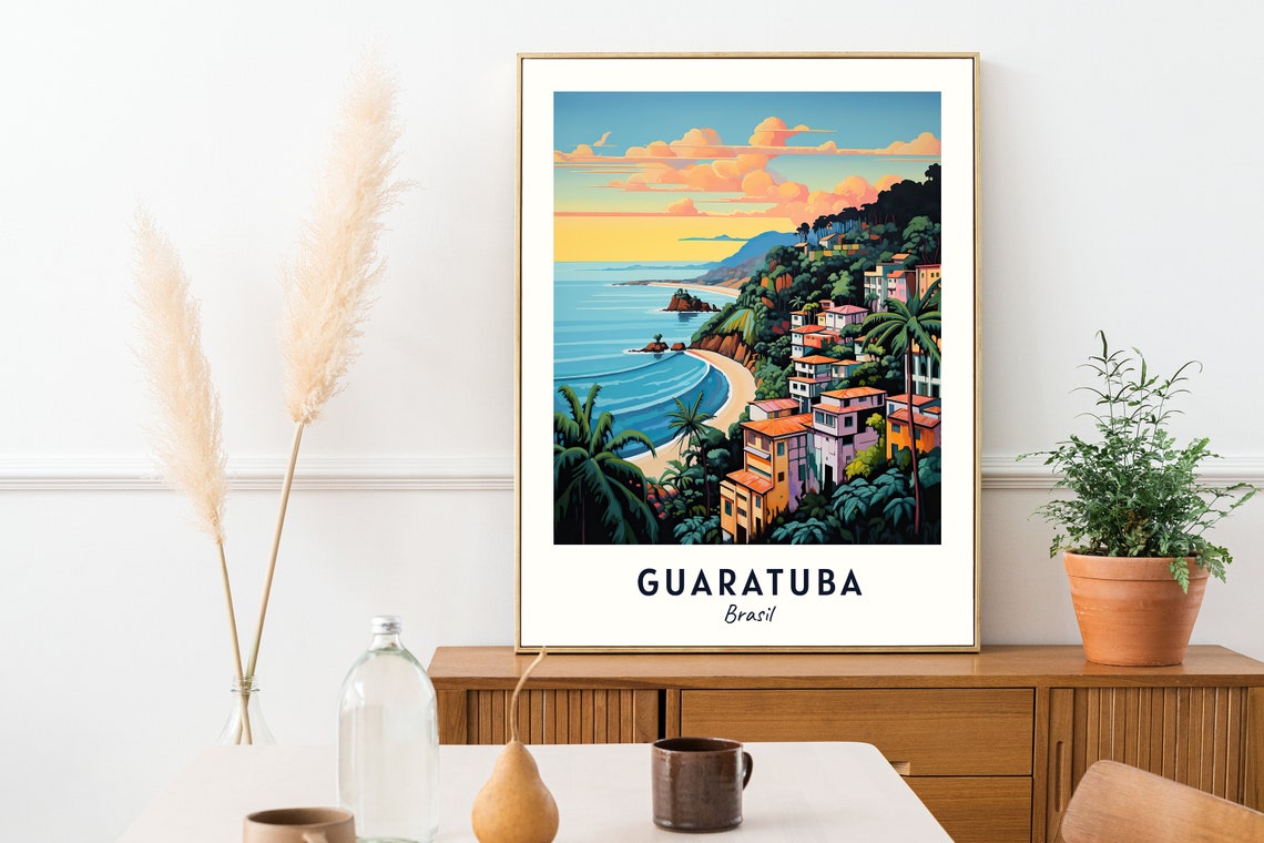 Guaratuba Travel Print Wall Art Guaratuba Brasil City Print Guaratuba Travel Gift Guaratuba City Poster Travel Gift - Image 2