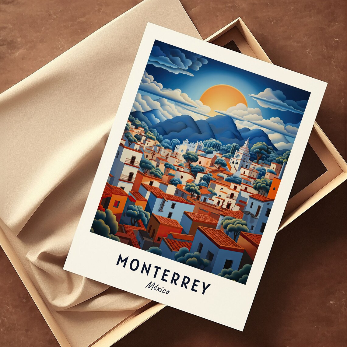 Monterrey Mexico Travel Poster, City Wall Art Print - Image 3