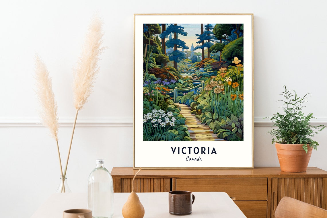 Victoria Travel Print Wall Art Victoria Canada City Print Victoria Travel Gift Victoria City Poster Travel Gift - Image 2